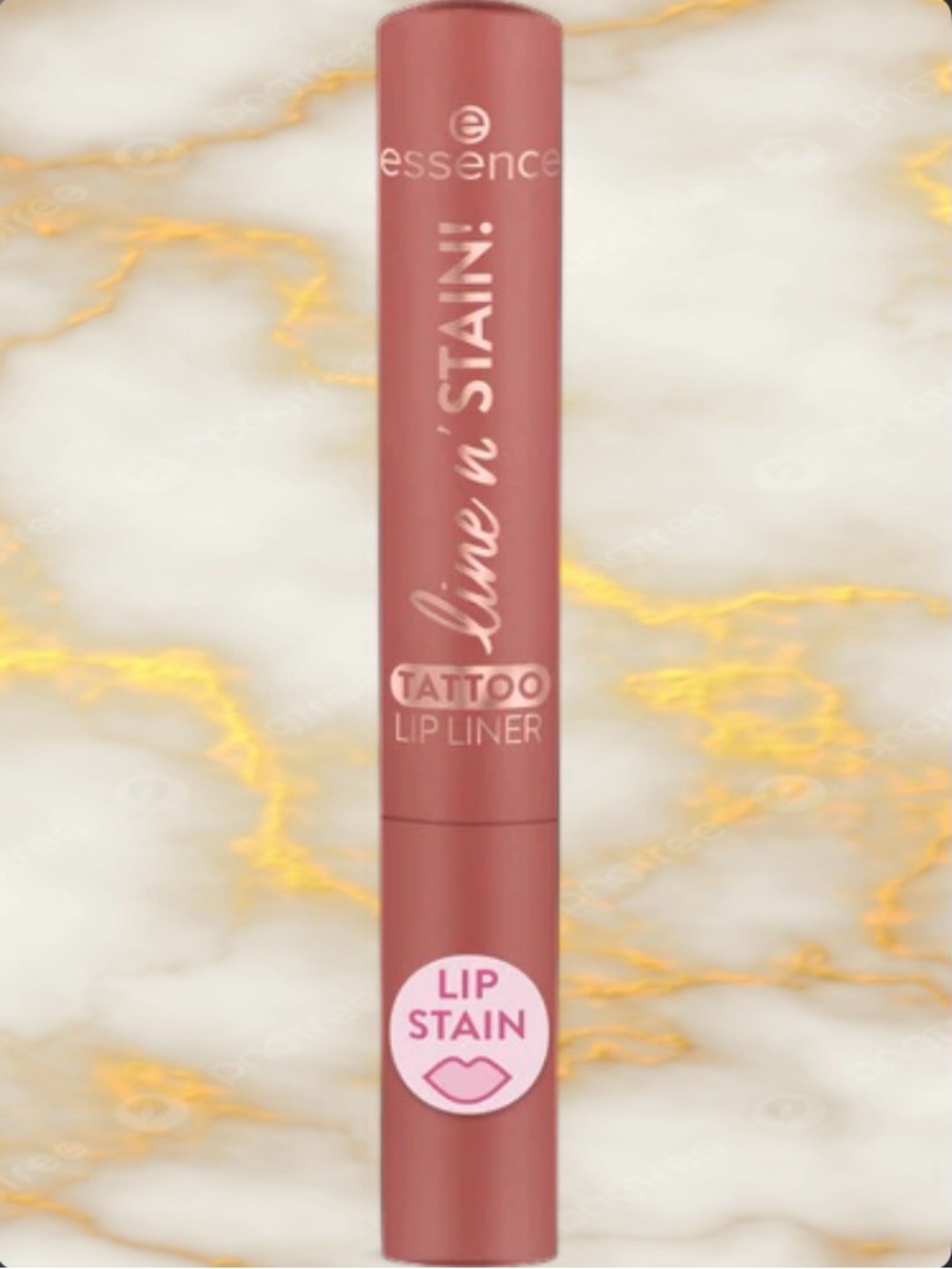 NEW Essence Line N' Stain! Tattoo Lip Liner ~02 Must Have Brown (Warm Deep Nude)